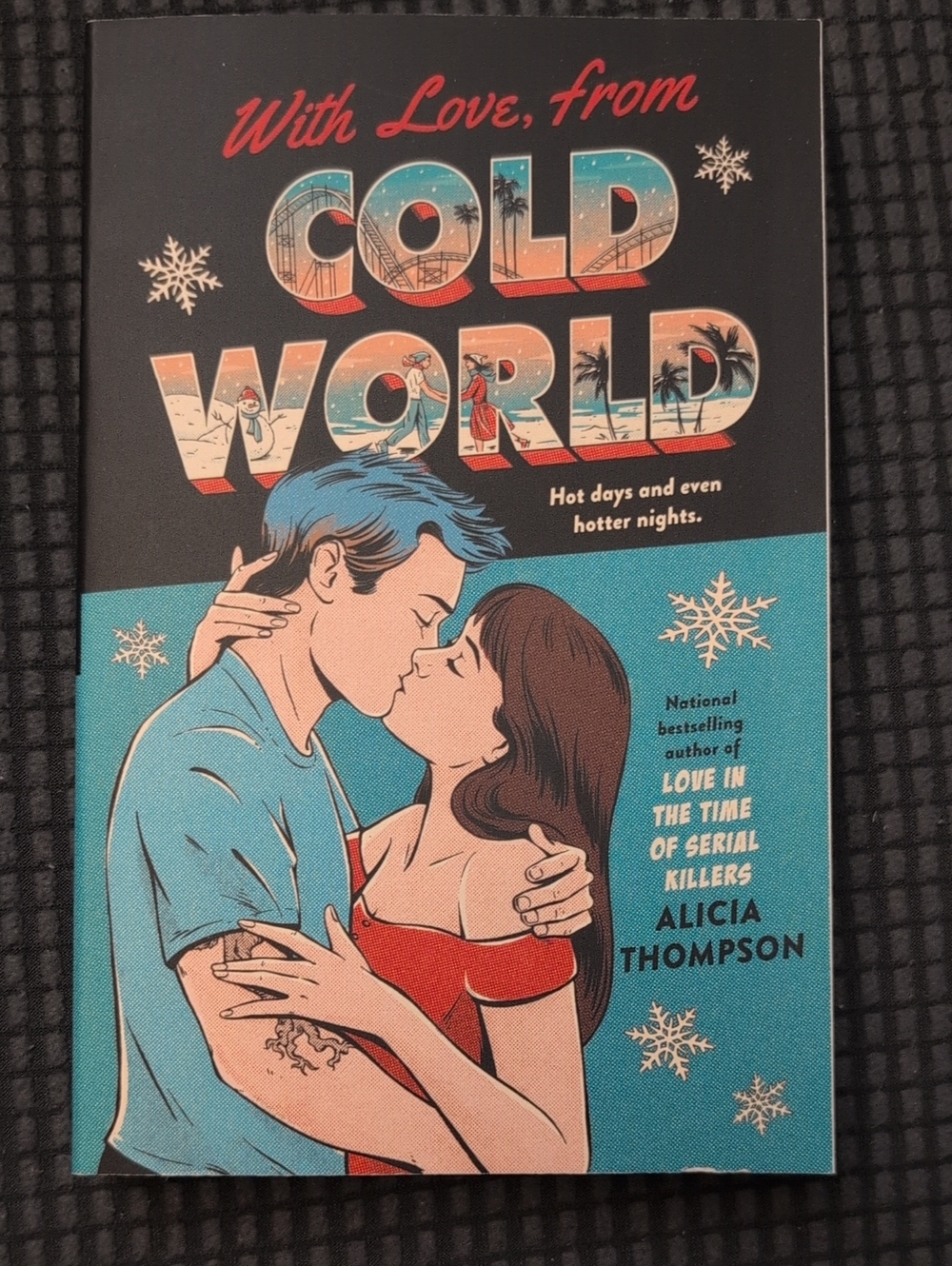 With Love, From Cold World — Alicia Thompson (Blue & Red Cover)
